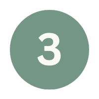 a number on a green circle