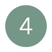 a number on a green circle